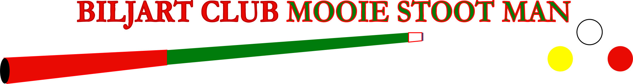 logo Biljartclub Mooie Stoot Man